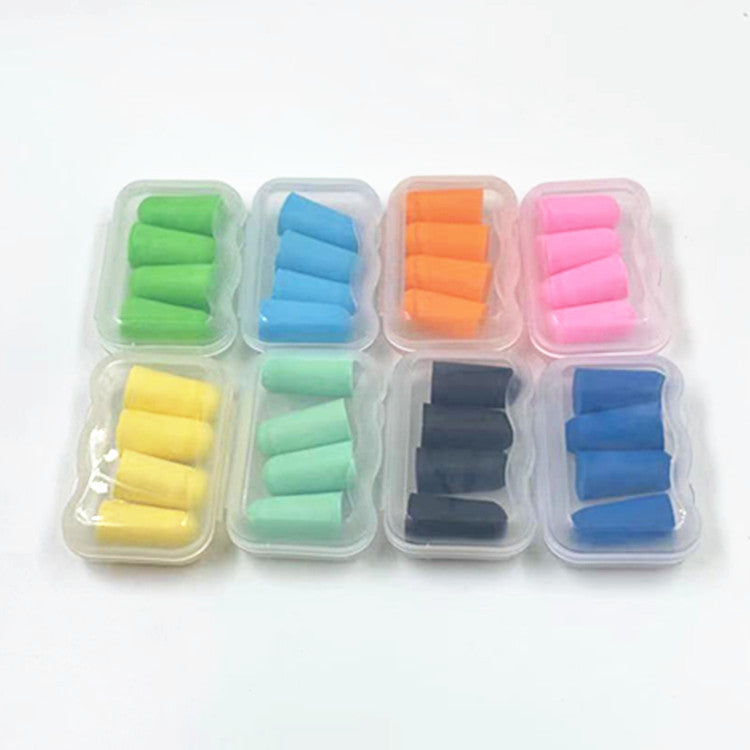 Noise-Canceling Soft Foam Earplugs – 4 Pairs with Case