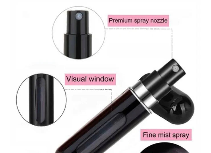 Compact Refillable Mini Perfume Atomizer – 5ml