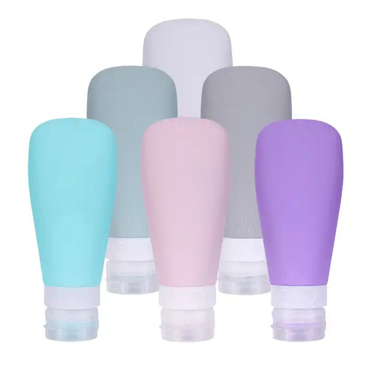 Individual Silicone Portable Travel Toiletries Containers